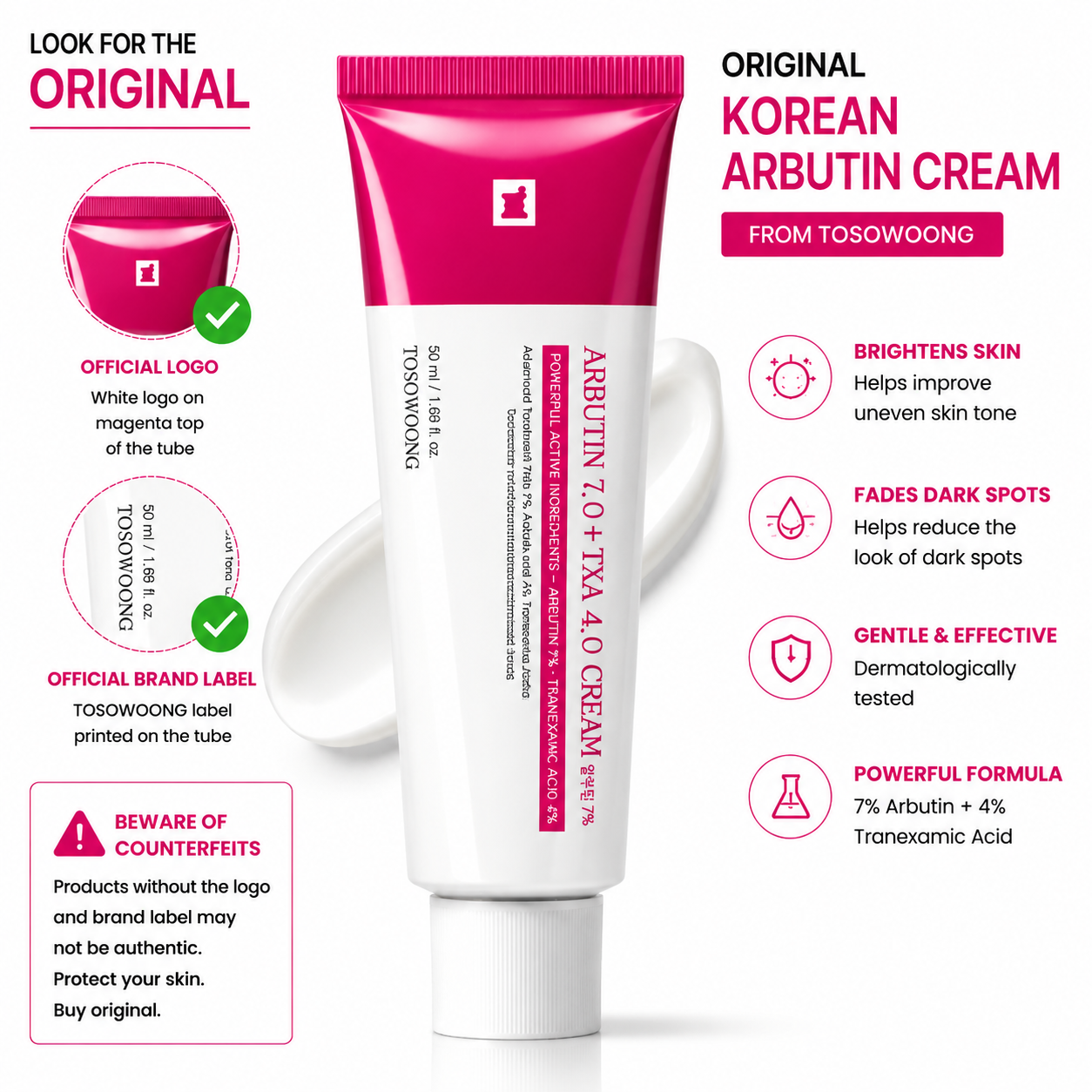 Korean Arbutin Brightening Cream