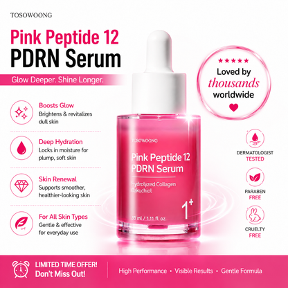 Pink Peptide 12 PDRN Serum